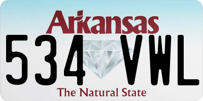 AR license plate 534VWL