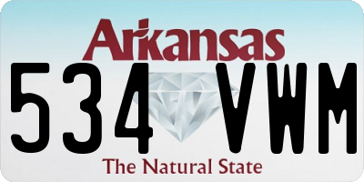 AR license plate 534VWM
