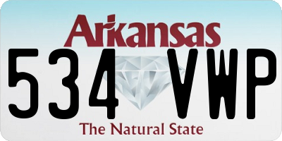 AR license plate 534VWP