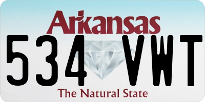 AR license plate 534VWT