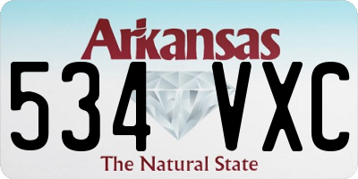 AR license plate 534VXC