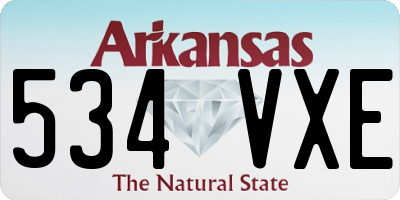 AR license plate 534VXE