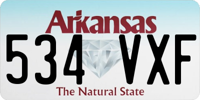 AR license plate 534VXF