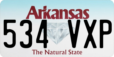 AR license plate 534VXP