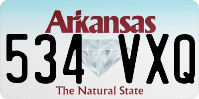 AR license plate 534VXQ