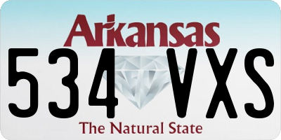 AR license plate 534VXS