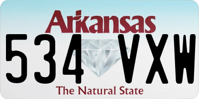 AR license plate 534VXW
