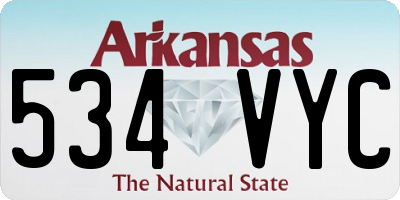 AR license plate 534VYC