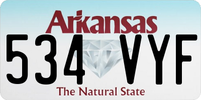 AR license plate 534VYF
