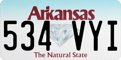 AR license plate 534VYI