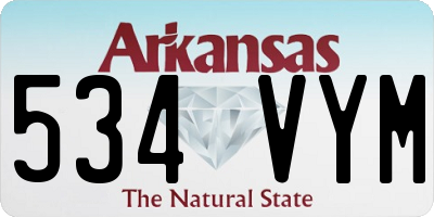 AR license plate 534VYM