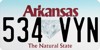 AR license plate 534VYN