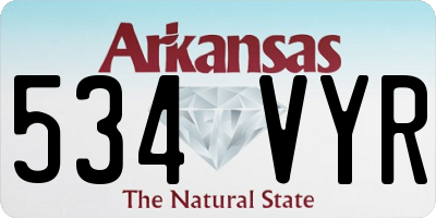 AR license plate 534VYR