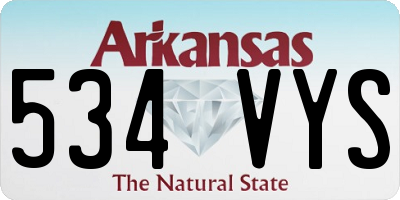 AR license plate 534VYS
