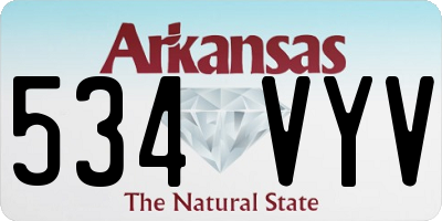 AR license plate 534VYV