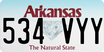 AR license plate 534VYY