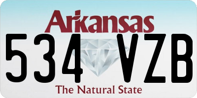 AR license plate 534VZB