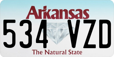 AR license plate 534VZD
