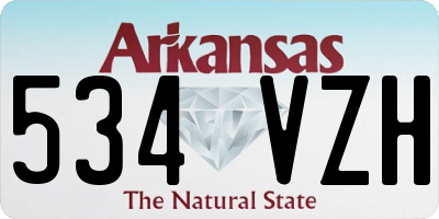 AR license plate 534VZH