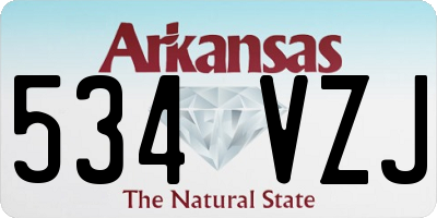 AR license plate 534VZJ