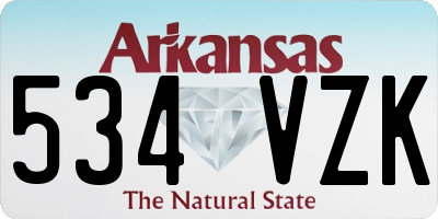 AR license plate 534VZK
