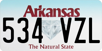 AR license plate 534VZL