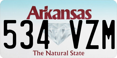 AR license plate 534VZM