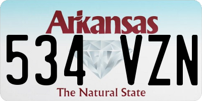 AR license plate 534VZN