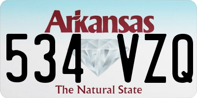 AR license plate 534VZQ
