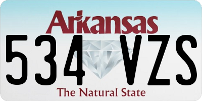 AR license plate 534VZS