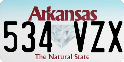 AR license plate 534VZX