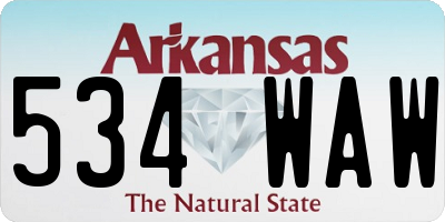 AR license plate 534WAW