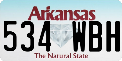 AR license plate 534WBH