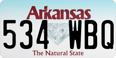 AR license plate 534WBQ