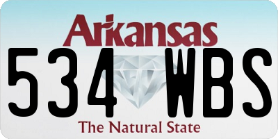 AR license plate 534WBS