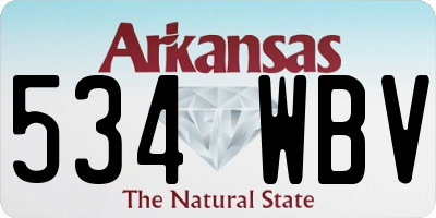 AR license plate 534WBV