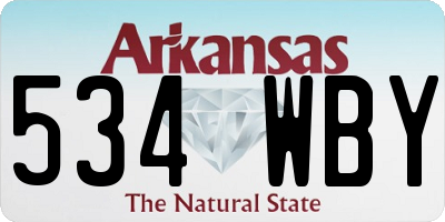 AR license plate 534WBY