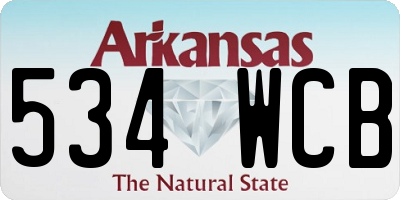 AR license plate 534WCB