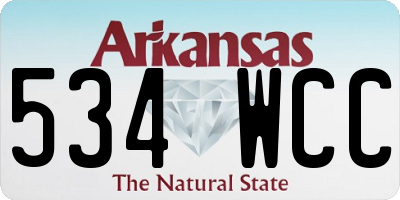 AR license plate 534WCC