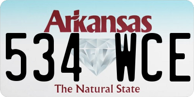 AR license plate 534WCE