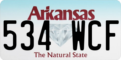 AR license plate 534WCF