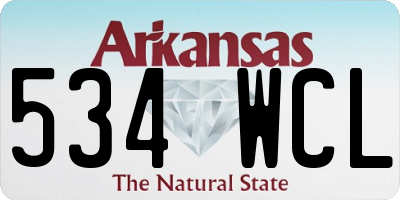 AR license plate 534WCL