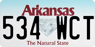 AR license plate 534WCT
