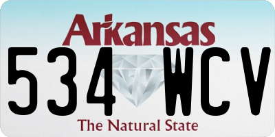 AR license plate 534WCV
