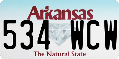 AR license plate 534WCW