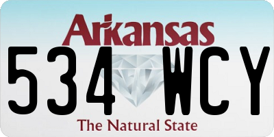 AR license plate 534WCY