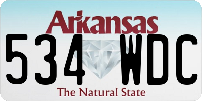 AR license plate 534WDC