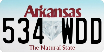 AR license plate 534WDD