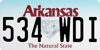 AR license plate 534WDI