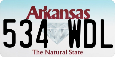 AR license plate 534WDL